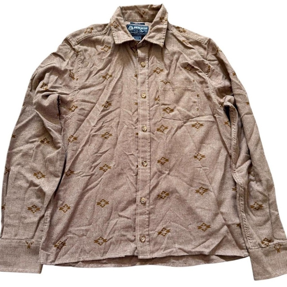 American Rag Brown Casual Button Down Shirt